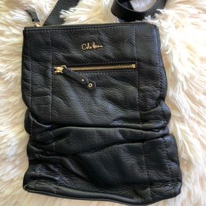 Cole Haan black leather crossbody bag